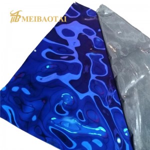stamping  mirror color pvd color coating stainless steel sheet decorative wall /club/ktv