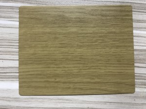lamination wood grain stainless steel sheet decorative table