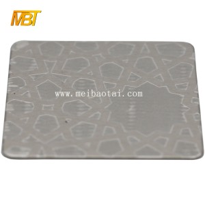 custom high quality emboss mirror color  pvd color coating stainless steel sheet decorative plate