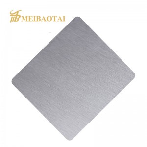 Decorative Hairline Finish Stainless Steel Sheet for Kitchen Equipment