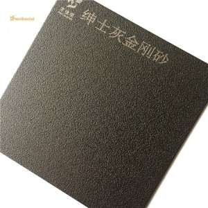 Grey Sandblasted Anti-fingerprint Decorative Stainless Steel Sheet