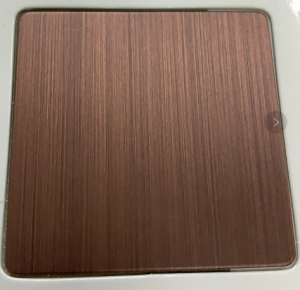 hairline antique red bronze  stainless steel sheet