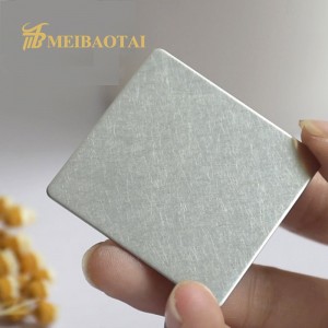 Decorative 304 Stainless Steel Sheet Colored Mirror Vibration Finish