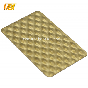 High quality custom 304 embossed pvd color coating stainless steel sheet