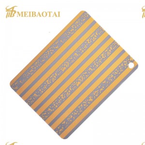 Grade 304 Designed Decorative Plate Etched Stainless Steel Sheet