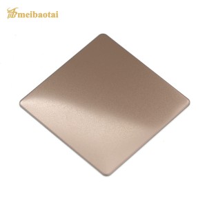 201 304 Color Coated Stainless Steel Sheet Champagne Gold Decorative Sheet
