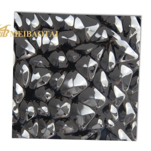 high quality stamp black mirror stainless steel sheet decorative plate