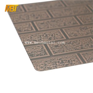 bronze Etching Plate 201 decorative steel sheet for outdoor