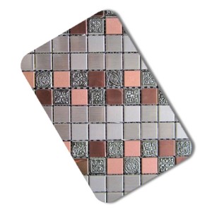 mosaic model embossed stainless steel sheet