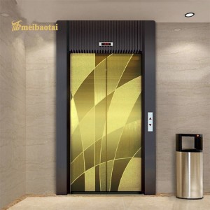 Export to UAE Modern Design PVD Golden Plate Elevator Lift Plate 304 Stainless Steel Plate 1219*2438mm 0.75mm Decorative Plate