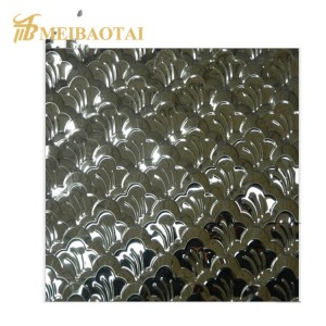 Stamped Mirror Finished PVD Coating Stainless Steel Sheets Office Stainless Steel Decorative Sheet