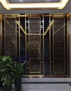 Custom screen/partition/room divider stainless steel decoration office/hotel/living room