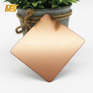Bronze Color Embossed Stainless Steel Sheet