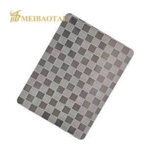 Embossed Stainless Steel Sheet Decorative Color for Home Decor