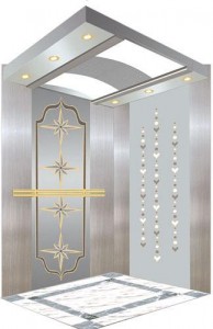 Hotel Passenger Elevator with Color Etched Stainless Steel