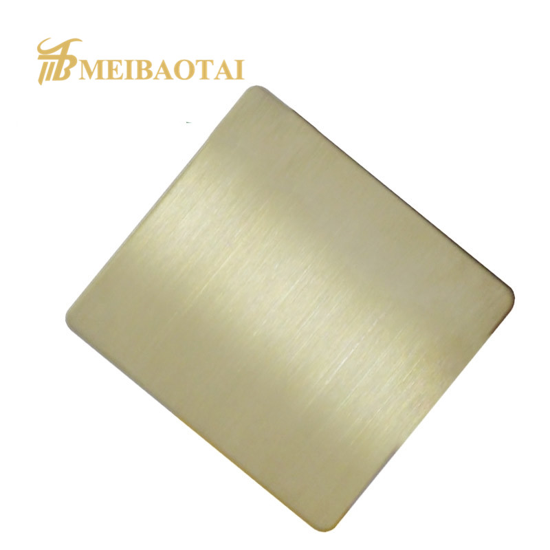 Grade 201 304  hairline stainless steel sheet decorate plate Featured Image