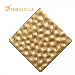 Emboss Finish Decorative Stainless Steel Sheet 201 304 Color Stainless Steel Sheet