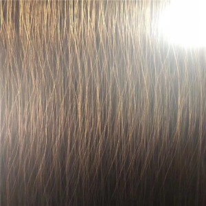 luxurious hairline bronze SS sheet for decorative steel sheet