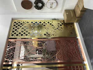 custom screen stainless steel   mirror finish laser cutting  high quality