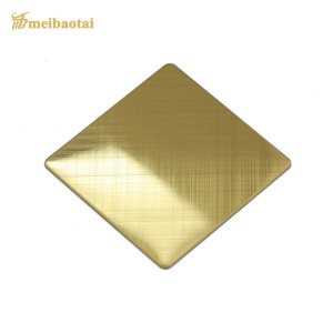 ss201 304 Gold/Silver/Red/Brown No.4 Hairline stainless steel sheet decoration kitchen ,wall plate