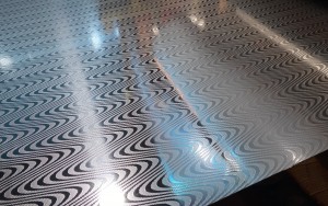 Water Lines Pattern Embossed Plate 1219X2438MM 304 Stainless Steel Sheet