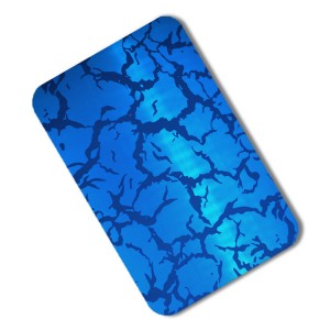 201 etched blue sliver coated stainless steel sheet