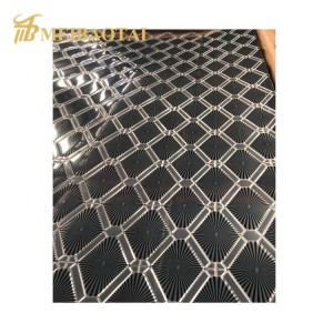 Grade 304 Stamped Stainless Steel Sheet for Restaurant Ceiling Wall Decoration