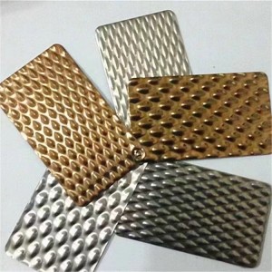 Stamped Stainless Steel Sheet 1219x2438mm PVD Color Plating Sheet