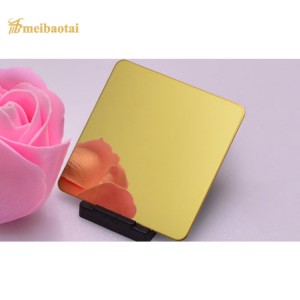 201 304 Decorative PVD Colored Mirror Finished Stainless Steel Sheet
