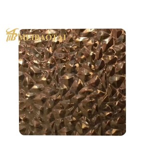 Grade 201 Stamped Finish Stainless Steel Sheet Price Decorative 3D Wall Panels