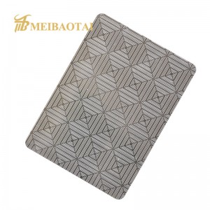 Interior Decoration Color Grade 201 304 Embossed Stainless Steel Sheet