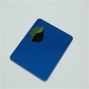 blue color coated 304 mirror stainless steel sheet