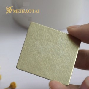 Foshan Vibration Gold Mirror Grade 201 304 Stainless Steel Sheet