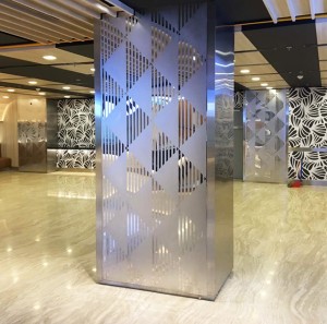 8K Mirror Polish Mix Etching Design Pattern Plate 201 Stainless Steel Plate Elevator Lift Decorative Plate