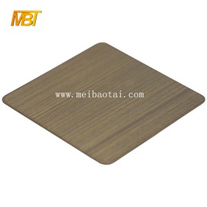 hot sell hairline mirror color pvd color coating stainless steel sheet decorative plate