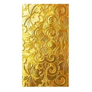 stamp  gold mirror pvd color coating stainless steel sheet