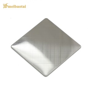 Brushed Stainless Steel Sheet with PVD Plating