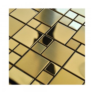 Hot Sale Polish Matt Mix Technology Design 8mm Thickness 12′*12′ 201 Stainless Steel Mosaic Ceramic Tile