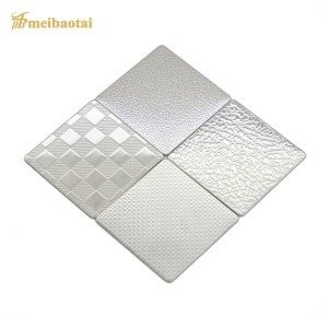 201 304 Embossed Decorative Stainless Steel Sheet for wall panel