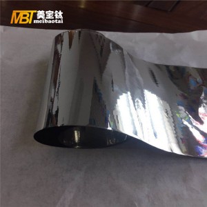 SUS 304/316/334 thickness 0.01 and 0.15mm finish 8k/10k12k stainless steel sheet