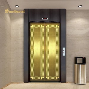 Elevator cabin decoration plate pvd gold color coating luxury decoration plate 0.95mm thickness grade 304 stainless steel plate