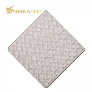 SS201 304 Customize pattern 0.65MM Stainless steel embossed sheet