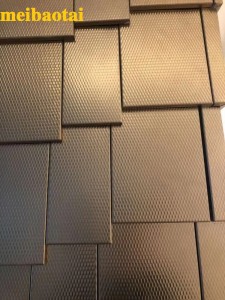 Bronze color 4*8FT Embossed stainless steel sheet decoration product