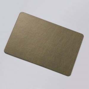 PVD Coated Stainless Steel Sheet in Gold Vibration Finish