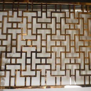 Factory Manufature Customized Decorative Stainless Steel Room Divider for Exhibition Hall