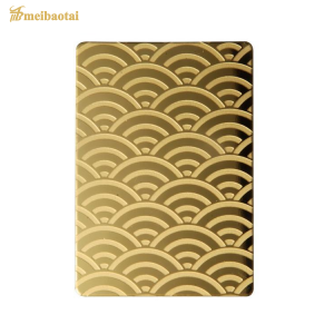 Hot sell New design Etched stainless steel color sheet  decoration elevator cabinet
