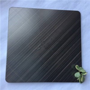 PVD Color Vibration Finish Stainless Steel Sheet Plate for Kitchen Equipment Surface Decoration