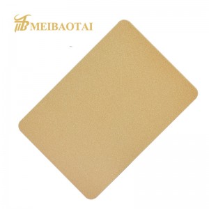Decorative Materia Custom Color Stainless Steel Sandblast Plate