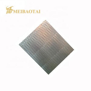 Color Water Ripple Stamped Stainless Steel Sheet for Interior Exterior Wall Panel Decoration