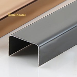 Metal SS U Tile Trim 304 Stainless Steel U Profiles